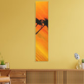 Tropische zonsondergang 4-4 canvas afdruk (Insitu (Woonkamer))