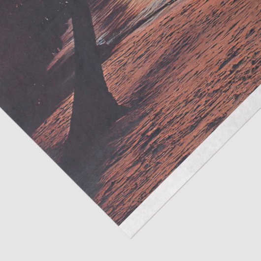 Tropische zonsondergang Beach Scene Decoupage Tissuepapier (Detail)