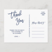 Tropische zonsondergang bedankt briefkaart (Achterkant)