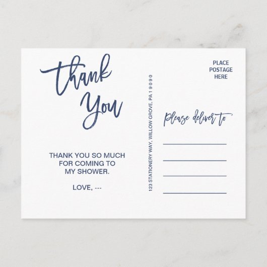 Tropische zonsondergang bedankt briefkaart (Achterkant)