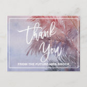 Tropische zonsondergang bedankt briefkaart (Voorkant)