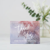 Tropische zonsondergang bedankt briefkaart (Staand voorkant)