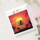 Tropische Zonsondergang Bedankzakje (Gezegeld)