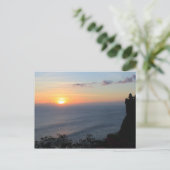 Tropische zonsondergang briefkaart (Staand voorkant)