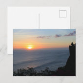 Tropische zonsondergang briefkaart (Voorkant / Achterkant)