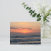 Tropische zonsondergang briefkaart (Staand voorkant)