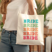 Tropische zonsondergang bruid gradiënt Elegante Gr Tote Bag