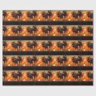 Tropische zonsondergang cadeaupapier