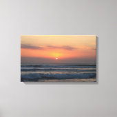 Tropische zonsondergang canvas afdruk (Voorkant)