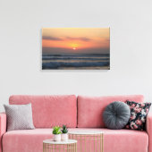 Tropische zonsondergang canvas afdruk (Insitu (Woonkamer))
