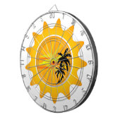 Tropische zonsondergang dartbord (Voorkant Rechts)