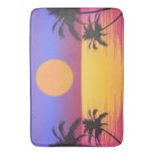 Tropische Zonsondergang Grafisch Badmat (Voorkant Verticaal)