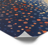 Tropische zonsondergang in pointillistische stijl poster (Hoek)