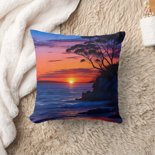 Tropische Zonsondergang Kussen (Deken)
