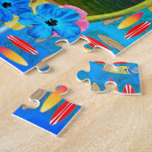 Tropische Zonsondergang Legpuzzel (Zijkant)