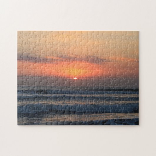 Tropische zonsondergang legpuzzel (Horizontaal)