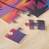 Tropische zonsondergang legpuzzel  (Zijkant)