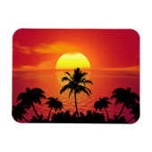 Tropische Zonsondergang Magneet (Horizontaal)