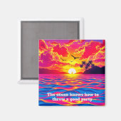 Tropische Zonsondergang  Magneet (Voorkant / Achterkant)