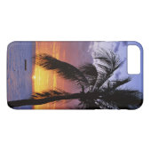 Tropische zonsondergang met palmboom Case-Mate iPhone case (Achterkant (Horizontaal))