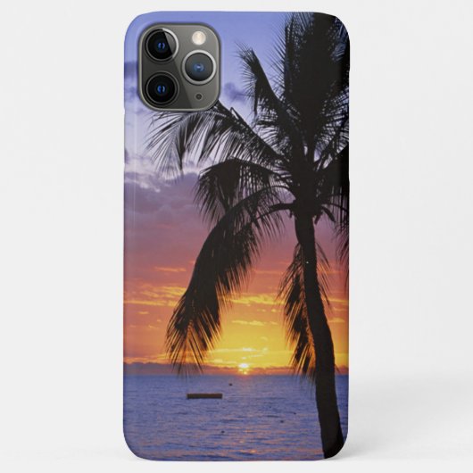 Tropische zonsondergang met palmboom Case-Mate iPhone case (Achterkant)