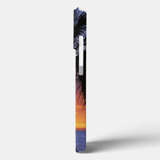 Tropische zonsondergang met palmboom Hoesje-Mate i Case-Mate iPhone Case (Achterkant / Links)