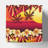 Tropische zonsondergang met palmen bedankdoosjes (Bovenkant)