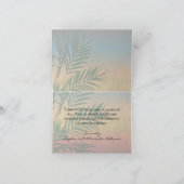 Tropische Zonsondergang Palm Takken Bedankbriefjes Bedankkaart (Binnen)
