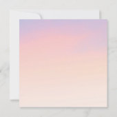 Tropische zonsondergang Palm Tree Beach bruiloft u Kaart (Achterkant)