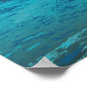 Tropische zonsondergang, palmbomen, afdrukken van  poster (Hoek)