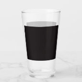 Tropische Zonsondergang Palmboom Retro Design Glas (Achterkant)