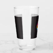 Tropische Zonsondergang Palmboom Retro Design Glas (Rechts)