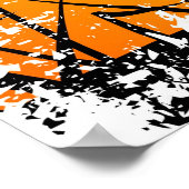 Tropische zonsondergang poster (Hoek)