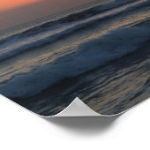 Tropische zonsondergang poster (Hoek)