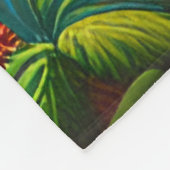 Tropische zonsondergang Romantische Strand Retreat Fleece Deken (Hoek)