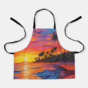 Tropische Zonsondergang Schort