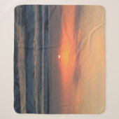 Tropische zonsondergang sherpa deken (Voorkant)