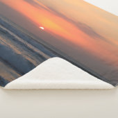 Tropische zonsondergang sherpa deken (3/4)