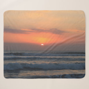 Tropische zonsondergang sherpa deken