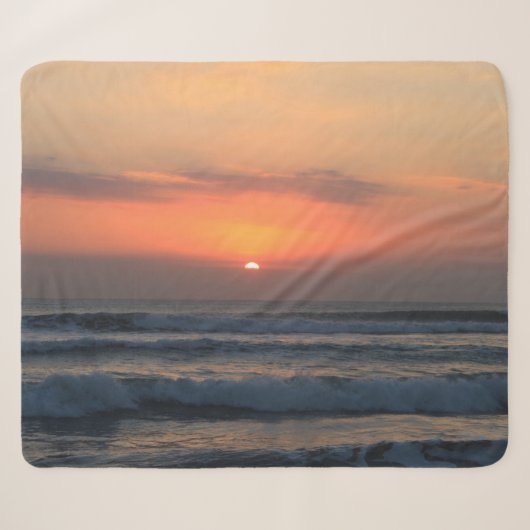 Tropische zonsondergang sherpa deken (Voorkant (horizontaal))