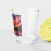 Tropische zonsondergang shotglas shot glas (Rechts)