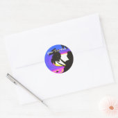 Tropische zonsondergang Stickers (Envelop)