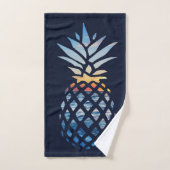 Tropische zonsondergang strand ananas handdoek (Handdoek)