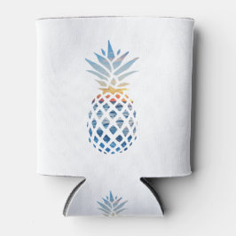 Tropische zonsondergang strand ananas met oceaan blikjeskoeler