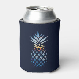 Tropische Zonsondergang Strand Ananas met Oceaan Blikjeskoeler
