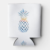 Tropische Zonsondergang Strand Ananas met Oceaan Blikjeskoeler (Voorkant)