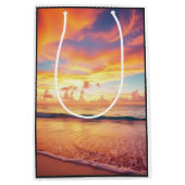 Tropische Zonsondergang Strand Cadeautas (Voorkant)