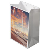 Tropische Zonsondergang Strand Cadeautas (Achterkant Gekanteld)