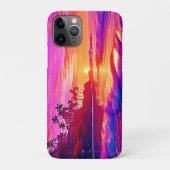Tropische zonsondergang: Strandgloeikunst Case-Mate iPhone Case (Achterkant)