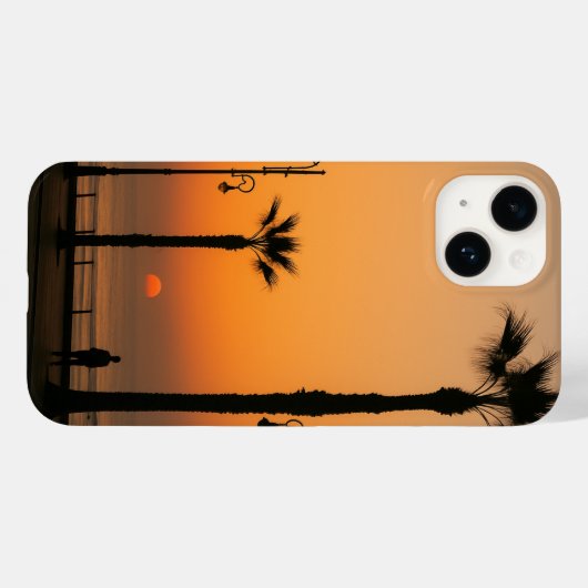 Tropische zonsondergang telefoonhoesje - Draag de  Case-Mate iPhone Case (Achterkant (horizontaal))